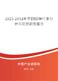 2025-2031年中國銦珠行業(yè)分析與前景趨勢報告
