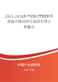 2025-2031年中國(guó)視覺(jué)圖像傳感器市場(chǎng)調(diào)研與發(fā)展前景分析報(bào)告