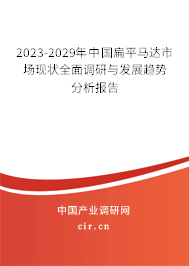 2023-2029年中國(guó)扁平馬達(dá)市場(chǎng)現(xiàn)狀全面調(diào)研與發(fā)展趨勢(shì)分析報(bào)告