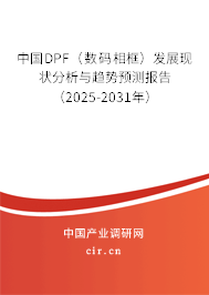 中國DPF（數(shù)碼相框）發(fā)展現(xiàn)狀分析與趨勢預(yù)測報告（2025-2031年）