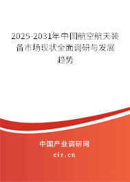 2025-2031年中國航空航天裝備市場現(xiàn)狀全面調(diào)研與發(fā)展趨勢(shì)