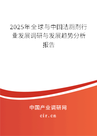 2025年全球與中國潔廁劑行業(yè)發(fā)展調研與發(fā)展趨勢分析報告 2025年全球與中國潔廁劑行業(yè)發(fā)展調研與發(fā)展趨勢分析報告