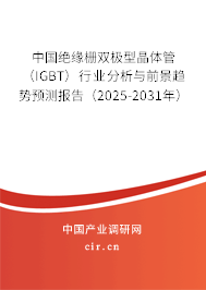 中國絕緣柵雙極型晶體管（IGBT）行業(yè)分析與前景趨勢預測報告（2025-2031年）