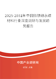 2025-2031年中國釹鐵硼永磁材料行業(yè)深度調(diào)研與發(fā)展趨勢報(bào)告