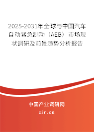 2025-2031年全球與中國(guó)汽車自動(dòng)緊急制動(dòng)（AEB）市場(chǎng)現(xiàn)狀調(diào)研及前景趨勢(shì)分析報(bào)告
