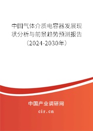 中國(guó)氣體介質(zhì)電容器發(fā)展現(xiàn)狀分析與前景趨勢(shì)預(yù)測(cè)報(bào)告（2024-2030年）