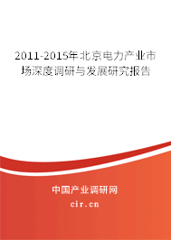 2011-2015年北京電力產(chǎn)業(yè)市場深度調(diào)研與發(fā)展研究報(bào)告