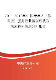 2011-2016年中國(guó)老年人（銀發(fā)族）服務(wù)行業(yè)當(dāng)前現(xiàn)狀及未來(lái)趨勢(shì)預(yù)測(cè)分析報(bào)告
