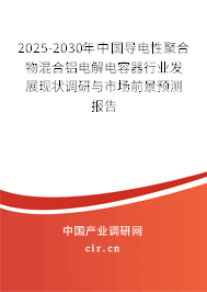 2025-2030年中國(guó)導(dǎo)電性聚合物混合鋁電解電容器行業(yè)發(fā)展現(xiàn)狀調(diào)研與市場(chǎng)前景預(yù)測(cè)報(bào)告