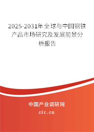 2025-2031年全球與中國鋼鐵產(chǎn)品市場研究及發(fā)展前景分析報告