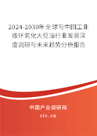 2024-2030年全球與中國工業(yè)級環(huán)氧化大豆油行業(yè)發(fā)展深度調研與未來趨勢分析報告 2024-2030年全球與中國工業(yè)級環(huán)氧化大豆油行業(yè)發(fā)展深度調研與未來趨勢分析報告