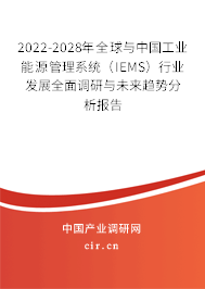 2022-2028年全球與中國工業(yè)能源管理系統(tǒng)（IEMS）行業(yè)發(fā)展全面調(diào)研與未來趨勢分析報告