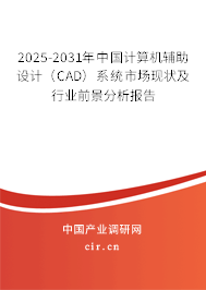 2025-2031年中國計(jì)算機(jī)輔助設(shè)計(jì)（CAD）系統(tǒng)市場現(xiàn)狀及行業(yè)前景分析報(bào)告