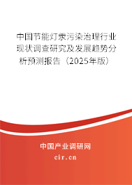 中國節(jié)能燈汞污染治理行業(yè)現(xiàn)狀調(diào)查研究及發(fā)展趨勢分析預測報告（2025年版）