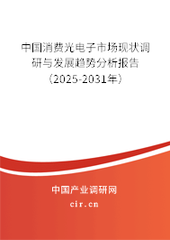 中國消費光電子市場現(xiàn)狀調(diào)研與發(fā)展趨勢分析報告（2025-2031年）