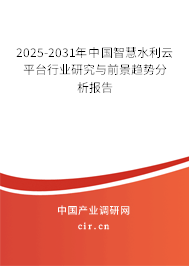 2025-2031年中國智慧水利云平臺行業(yè)研究與前景趨勢分析報(bào)告