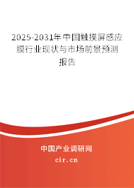 2025-2031年中國觸摸屏感應(yīng)膜行業(yè)現(xiàn)狀與市場(chǎng)前景預(yù)測(cè)報(bào)告