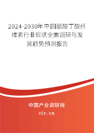 2024-2030年中國(guó)醋酸丁酸纖維素行業(yè)現(xiàn)狀全面調(diào)研與發(fā)展趨勢(shì)預(yù)測(cè)報(bào)告
