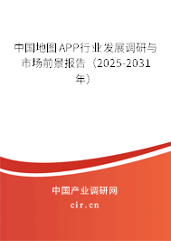 中國地圖APP行業(yè)發(fā)展調研與市場前景報告（2025-2031年）