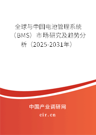 全球與中國電池管理系統(tǒng)（BMS）市場研究及趨勢分析（2025-2031年）