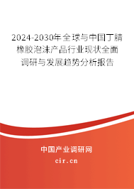 2024-2030年全球與中國丁腈橡膠泡沫產(chǎn)品行業(yè)現(xiàn)狀全面調(diào)研與發(fā)展趨勢分析報告