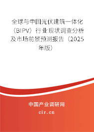 全球與中國光伏建筑一體化（BIPV）行業(yè)現(xiàn)狀調(diào)查分析及市場前景預(yù)測報告（2025年版）