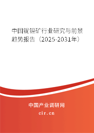 中國(guó)鈮鉭礦行業(yè)研究與前景趨勢(shì)報(bào)告(2025-2031年) 中國(guó)鈮鉭礦行業(yè)研究與前景趨勢(shì)報(bào)告(2025-2031年)