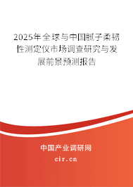 2025年全球與中國膩?zhàn)尤犴g性測(cè)定儀市場(chǎng)調(diào)查研究與發(fā)展前景預(yù)測(cè)報(bào)告