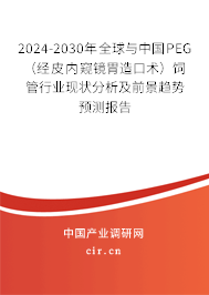2025-2031年全球與中國(guó)PEG（經(jīng)皮內(nèi)窺鏡胃造口術(shù)）飼管行業(yè)現(xiàn)狀分析及前景趨勢(shì)預(yù)測(cè)報(bào)告