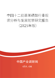 中國十二烷基苯磺酸行業(yè)現(xiàn)狀分析與發(fā)展前景研究報(bào)告（2025年版）