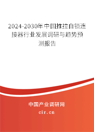 2024-2030年中國推拉自鎖連接器行業(yè)發(fā)展調(diào)研與趨勢預(yù)測報(bào)告