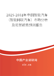 2025-2031年中國智能汽車（智能網(wǎng)聯(lián)汽車）市場(chǎng)分析及前景趨勢(shì)預(yù)測(cè)報(bào)告