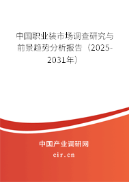中國職業(yè)裝市場調(diào)查研究與前景趨勢分析報(bào)告（2025-2031年）