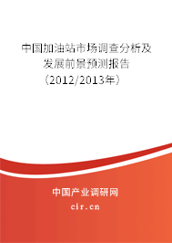 中國加油站市場調(diào)查分析及發(fā)展前景預(yù)測報(bào)告（2012/2013年）