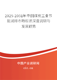 2025-2031年中國(guó)煤炭工業(yè)節(jié)能減排市場(chǎng)現(xiàn)狀深度調(diào)研與發(fā)展趨勢(shì) 2025-2031年中國(guó)煤炭工業(yè)節(jié)能減排市場(chǎng)現(xiàn)狀深度調(diào)研與發(fā)展趨勢(shì)