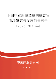 中國(guó)熱式質(zhì)量流量測(cè)量裝置市場(chǎng)研究與發(fā)展前景報(bào)告（2025-2031年）