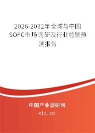 2026-2032年全球與中國SOFC市場調(diào)研及行業(yè)前景預(yù)測報(bào)告