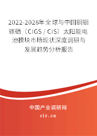 2022-2028年全球與中國銅銦鎵硒（CIGS / CIS）太陽能電池模塊市場現(xiàn)狀深度調(diào)研與發(fā)展趨勢(shì)分析報(bào)告