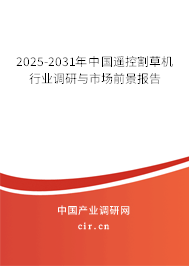 2025-2031年中國遙控割草機行業(yè)調(diào)研與市場前景報告