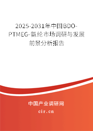 2025-2031年中國BDO-PTMEG-氨綸市場(chǎng)調(diào)研與發(fā)展前景分析報(bào)告
