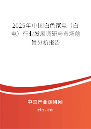 2025年中國(guó)白色家電（白電）行業(yè)發(fā)展調(diào)研與市場(chǎng)前景分析報(bào)告