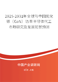 2025-2031年全球與中國氮化鎵(GaN)功率半導(dǎo)體代工市場研究及發(fā)展前景預(yù)測 2025-2031年全球與中國氮化鎵(GaN)功率半導(dǎo)體代工市場研究及發(fā)展前景預(yù)測