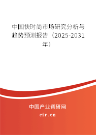 中國快時(shí)尚市場研究分析與趨勢預(yù)測報(bào)告（2025-2031年）