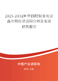 2025-2031年中國垃圾發(fā)電設備市場現(xiàn)狀調研分析及發(fā)展趨勢報告