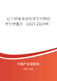 遼寧轎車發(fā)展現(xiàn)狀與市場前景分析報告(2023-2029年) 遼寧轎車發(fā)展現(xiàn)狀與市場前景分析報告(2023-2029年)