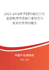 2025-2031年中國輪胎壓力與溫度集成傳感器行業(yè)研究與發(fā)展前景預測報告