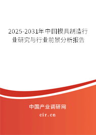 2025-2031年中國模具制造行業(yè)研究與行業(yè)前景分析報(bào)告