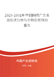 2025-2031年中國網絡廣告發(fā)展現(xiàn)狀分析與市場前景預測報告
