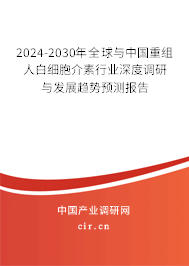 2024-2030年全球與中國重組人白細(xì)胞介素行業(yè)深度調(diào)研與發(fā)展趨勢預(yù)測報告