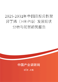 2025-2031年中國(guó)高反應(yīng)性聚異丁烯（HR-PIB）發(fā)展現(xiàn)狀分析與前景趨勢(shì)報(bào)告